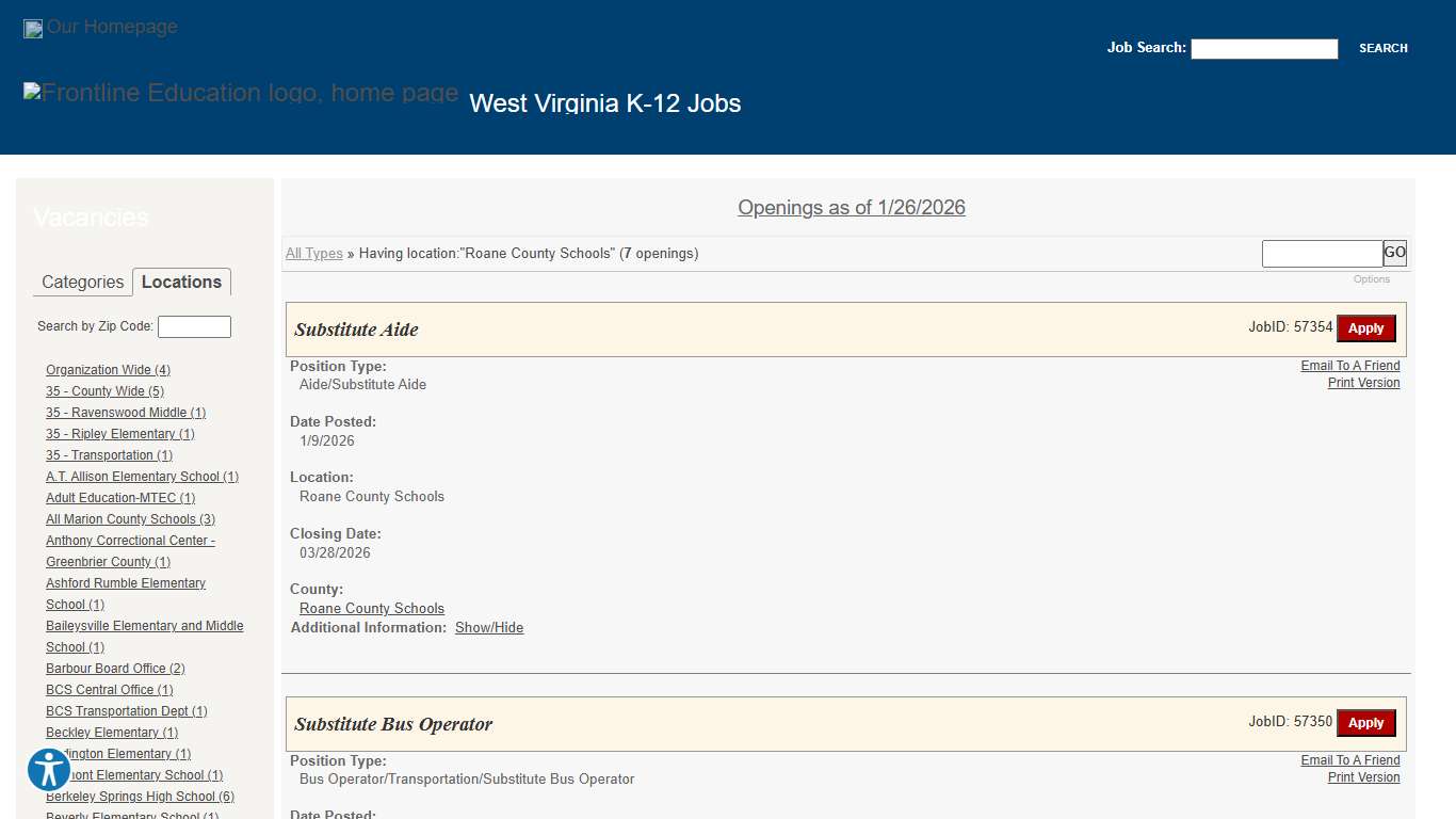 West Virginia K-12 Jobs - Frontline Recruitment